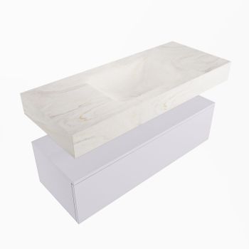 corian waschtisch set alan dlux 110 cm weiß marmor ostra ADX110cal1lM0ost