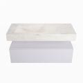 corian waschtisch set alan dlux 110 cm weiß marmor ostra ADX110cal1ll0ost
