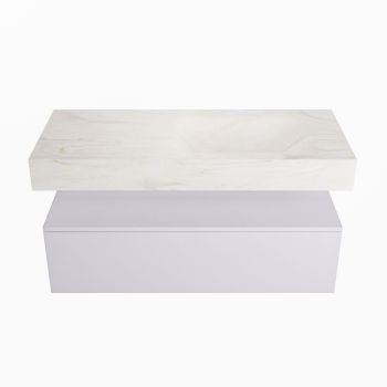 corian waschtisch set alan dlux 110 cm weiß marmor ostra ADX110cal1lR0ost