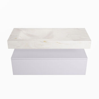 corian waschtisch set alan dlux 110 cm weiß marmor ostra ADX110cal1ll1ost