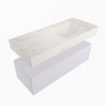 corian waschtisch set alan dlux 110 cm weiß marmor ostra ADX110cal1lR1ost
