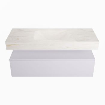 corian waschtisch set alan dlux 120 cm weiß marmor ostra ADX120cal1lM1ost