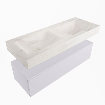 corian waschtisch set alan dlux 120 cm weiß marmor ostra ADX120cal1lD2ost