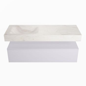 corian waschtisch set alan dlux 130 cm weiß marmor ostra ADX130cal1ll1ost