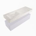 corian waschtisch set alan dlux 130 cm weiß marmor ostra ADX130cal1ll1ost