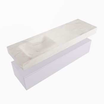 corian waschtisch set alan dlux 150 cm weiß marmor ostra ADX150cal1ll0ost