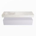 corian waschtisch set alan dlux 150 cm weiß marmor ostra ADX150cal1ll0ost
