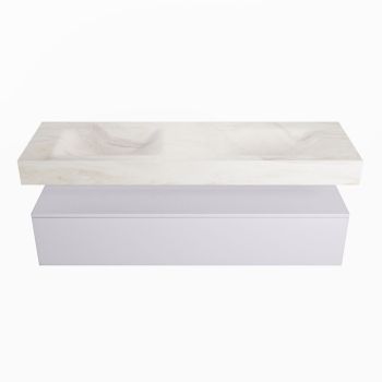 corian waschtisch set alan dlux 150 cm weiß marmor ostra ADX150cal1lD0ost