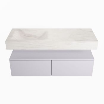 corian waschtisch set alan dlux 120 cm weiß marmor ostra ADX120cal2ll0ost