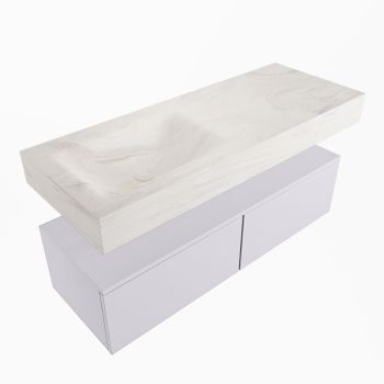 corian waschtisch set alan dlux 120 cm weiß marmor ostra ADX120cal2ll0ost