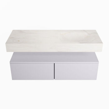 corian waschtisch set alan dlux 120 cm weiß marmor ostra ADX120cal2lR0ost