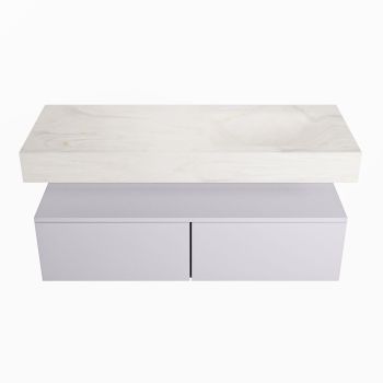 corian waschtisch set alan dlux 120 cm weiß marmor ostra ADX120cal2lR1ost
