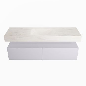 corian waschtisch set alan dlux 150 cm weiß marmor ostra ADX150cal2lM0ost