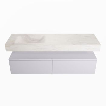 corian waschtisch set alan dlux 150 cm weiß marmor ostra ADX150cal2ll0ost
