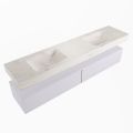 corian waschtisch set alan dlux 200 cm weiß marmor ostra ADX200cal2lD0ost