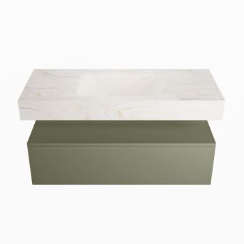 corian waschtisch set alan dlux 110 cm weiß marmor ostra ADX110Arm1lM0ost
