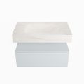corian waschtisch set alan dlux 80 cm weiß marmor ostra ADX80cla1lM0ost