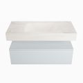 corian waschtisch set alan dlux 100 cm weiß marmor ostra ADX100cla1lM0ost