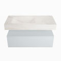 corian waschtisch set alan dlux 100 cm weiß marmor ostra ADX100cla1ll1ost