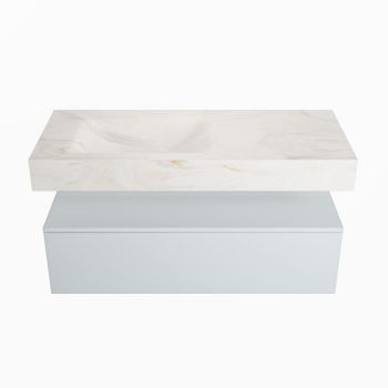 corian waschtisch set alan dlux 110 cm weiß marmor ostra ADX110cla1ll0ost