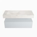 corian waschtisch set alan dlux 110 cm weiß marmor ostra ADX110cla1ll0ost