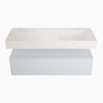 corian waschtisch set alan dlux 120 cm weiß marmor ostra ADX120cla1lR0ost