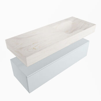 corian waschtisch set alan dlux 120 cm weiß marmor ostra ADX120cla1lR0ost