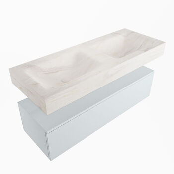 corian waschtisch set alan dlux 120 cm weiß marmor ostra ADX120cla1lD0ost