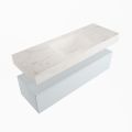 corian waschtisch set alan dlux 130 cm weiß marmor ostra ADX130cla1lM1ost