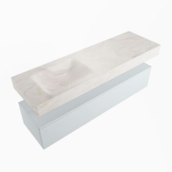 corian waschtisch set alan dlux 150 cm weiß marmor ostra ADX150cla1ll0ost