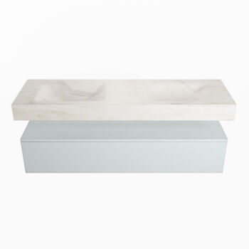 corian waschtisch set alan dlux 150 cm weiß marmor ostra ADX150cla1lD0ost