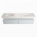 corian waschtisch set alan dlux 200 cm weiß marmor ostra ADX200cla2lD0ost