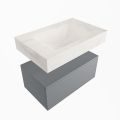 corian waschtisch set alan dlux 70 cm weiß marmor ostra ADX70Pla1lM0ost