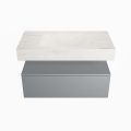 corian waschtisch set alan dlux 90 cm weiß marmor ostra ADX90Pla1lM0ost