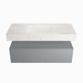 corian waschtisch set alan dlux 110 cm weiß marmor ostra ADX110Pla1lM0ost