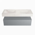 corian waschtisch set alan dlux 120 cm weiß marmor ostra ADX120Pla1lD2ost