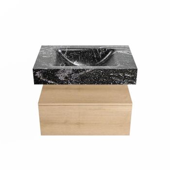 corian waschtisch set alan dlux 70 cm schwarz marmor lava ADX70was1lM1lav