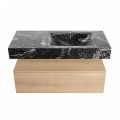 corian waschtisch set alan dlux 100 cm schwarz marmor lava ADX100was1lR1lav
