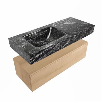 corian waschtisch set alan dlux 110 cm schwarz marmor lava ADX110was1ll0lav