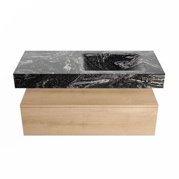 corian waschtisch set alan dlux 110 cm schwarz marmor lava ADX110was1lR0lav