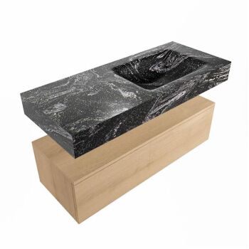 corian waschtisch set alan dlux 110 cm schwarz marmor lava ADX110was1lR0lav