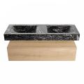 corian waschtisch set alan dlux 130 cm schwarz marmor lava ADX130was1lD0lav