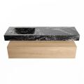 corian waschtisch set alan dlux 150 cm schwarz marmor lava ADX150was1ll1lav