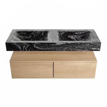 corian waschtisch set alan dlux 120 cm schwarz marmor lava ADX120was2lD0lav