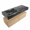 corian waschtisch set alan dlux 120 cm schwarz marmor lava ADX120was2ll1lav