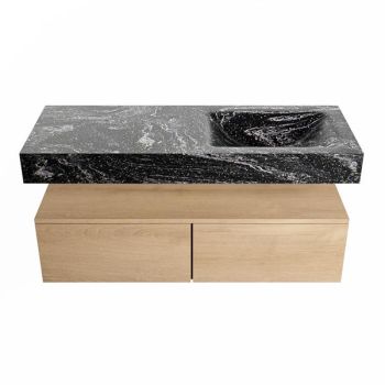 corian waschtisch set alan dlux 120 cm schwarz marmor lava ADX120was2lR1lav