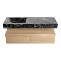 corian waschtisch set alan dlux 130 cm schwarz marmor lava ADX130was2ll0lav