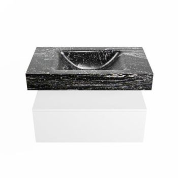 corian waschtisch set alan dlux 80 cm schwarz marmor lava ADX80Tal1lM1lav