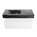 corian waschtisch set alan dlux 100 cm schwarz marmor lava ADX100Tal1ll1lav