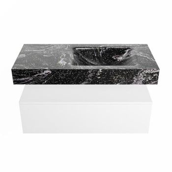 corian waschtisch set alan dlux 100 cm schwarz marmor lava ADX100Tal1lR1lav